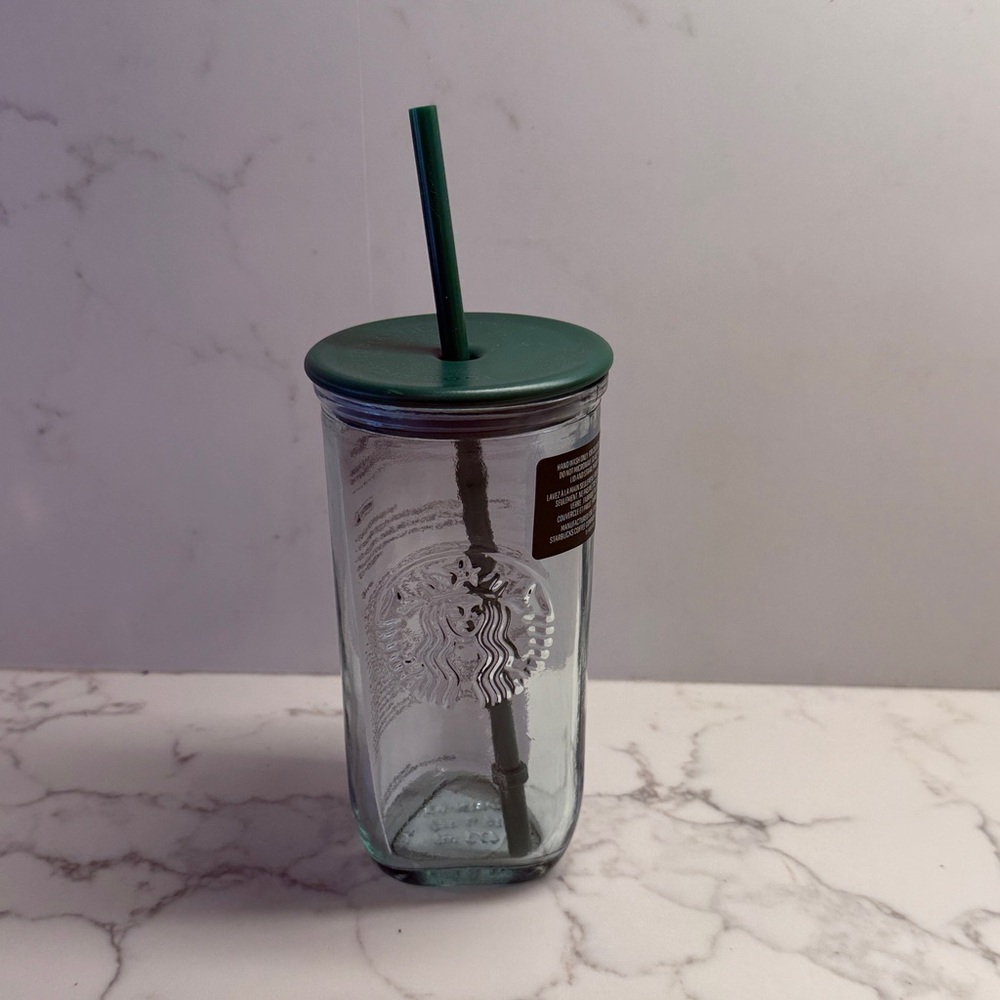 NWT Starbucks Green triangle base recycled 16oz cold cup